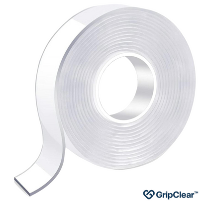 GripClear™ Heavy-Duty Double-Sided Mounting Tape – Nail-Free, Reusable, Damage-Free Adhesive